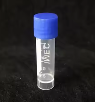 Consommables jetables Rotation externe Stérilisation 1.8ml 2ml 5ml 10ml Gel Cryo Tube Plastique PP PS Lab Cryovial Tube