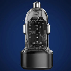 ที่ชาร์จไฟในรถแบบ USB สองช่องชาร์จไฟในรถทำจากอะลูมิเนียมโปร่งใสมองเห็นได้ชัดเจนมี Pd30w สำหรับ <span class=keywords><strong>iPhone</strong></span> - Product Image 4