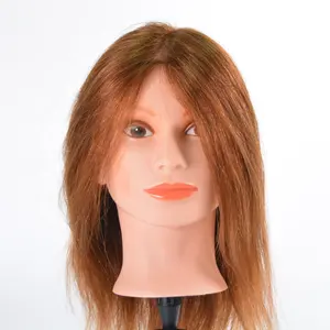 Wholesale Cosmetology 100% Real Human Hair Hairdresser Training Heads Mannequin heads for Salon Practice