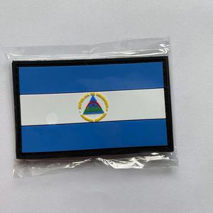 PVCニカラグアフラッグパッチニカラグアタクティカルパッチPVCフックアンドループファスナー - Product Image 2