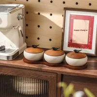 Piring Buah & Camilan Vintage Tahan Lama Desain Bulat Solid untuk Hadiah Pindah Rumah dan Dekorasi Rumah
