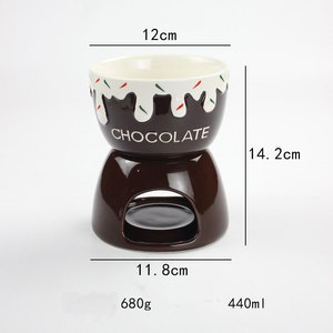 Nouvelles tasses à fondue au chocolat en céramique, créatives, mignonnes, luxueuses, en relief, personnalisées, peintes à la main, outils pour fondue au fromage, pour la cuisine - Product Image 4