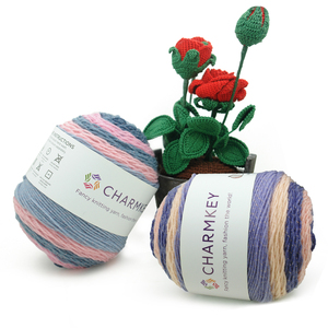 Bán Chạy Sợi Len Đan Móc Nhiều Màu Cầu Vồng Polyester Acrylic Sợi Kim Loại <span class=keywords><strong>Lurex</strong></span> Sợi Làm Bánh Lấp Lánh - Product Image 1