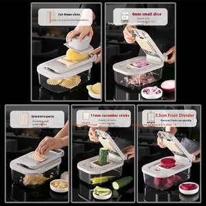 Home Essentials Multi-function Manual Slicer Vegetables <b>Kitchen</b> <b>Gadgets</b> with 9 in 1 Adjustable Blades - Product Image 6