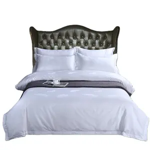 King Size Comforter Set Bed Sheet Bedding Set Jacquard Hotel Textile 300Tc Bed Set Custom Bedding Sheets Hotel Room Bed Sheets