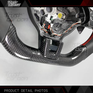 <span class=keywords><strong>Volante</strong></span> Deportivo Personalizado de Fibra de Carbono Real con LED para Volkswagen Golf <span class=keywords><strong>MK6</strong></span> 2008-2012, Scirocco, Polo CC, <span class=keywords><strong>Jetta</strong></span> VI, NCS R, GTI - Product Image 5