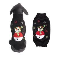 Pulls de Noël pour chiens en gros – Styles variés : Bonhomme de neige, Renne, Père Noël, Elfe, Arbre – Vêtements tricotés chauds pour animaux de compagnie – Pulls d'hiver pour chiots