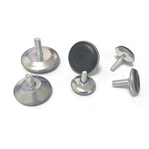 Screw Adjustment Feet M6 M8 Stainless Steel Iron Faced Black Bottom Table <b>Chair</b> Leg <b>Pads</b> Furniture Hardware Minimalist Design - Product Image 1