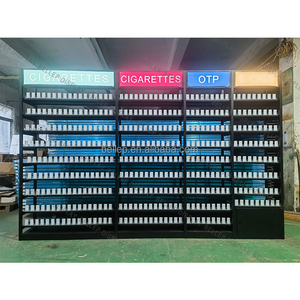 Tùy chỉnh treo tường kim loại thuốc lá Rack hiển thị với hộp đèn led - Product Image 1