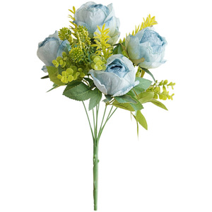 Ramo de Rosas Artificiales de 7 Cabezas, Flores de Seda Coreanas Hechas a Mano, Estilo Moderno, Decoración para Bodas y Hogar, Accesorios para el Día de San Valentín - Product Image 5