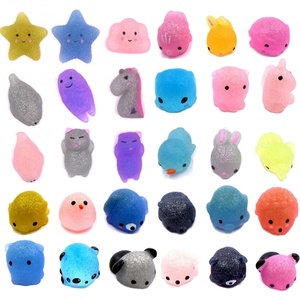 Juguetes blandos aleatorios Kawaii Mini Mochi de animales con purpurina, recuerdos para fiestas de cumpleaños infantiles, paquete de juguetes blandos para aliviar el estrés - Product Image 2