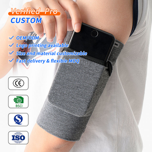 Brassard <span class=keywords><strong>de</strong></span> course respirant avec support <span class=keywords><strong>de</strong></span> poignet et pochette pour téléphone, personnalisable avec logo, pour équipement <span class=keywords><strong>de</strong></span> fitness et sport, à prix abordable - Product Image 1