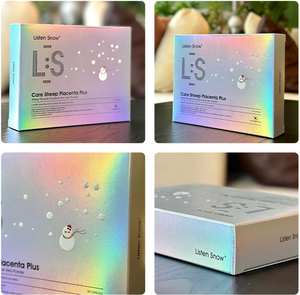 Thấp moq Holographic hộp bưu phẩm mặt nạ bao bì Laser UV in ấn gấp carton vận chuyển Hộp Mỹ phẩm phổ hộp giấy - Product Image 6