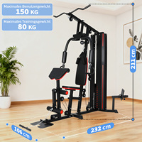 Équipement de fitness multifonctionnel pour la maison, en métal, pour exercices de fitness complets, entraînement des muscles du tronc, capacité maximale de 150 kg