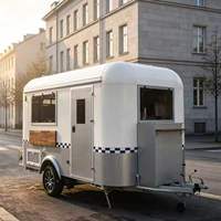 Chariot alimentaire au style personnalisable, chariot à hot-dogs et barbecue, chariot alimentaire mobile multifonctionnel
