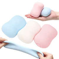 Nouvel Arrivage Transfrontalier Red-Doll Savon en Caoutchouc en Forme de Poudre Faciale, Jouet Anti-Stress Décompression Squishy, Emballé en Boîte, Direct Usine