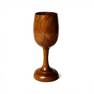 Juego de Copas de Vino de Madera Ecológicas Hechas a Mano, Juego de 6-10 Copas de Diseño Moderno Único, Capacidad de 250 ml, para Fiestas de Cócteles - Product Image 6