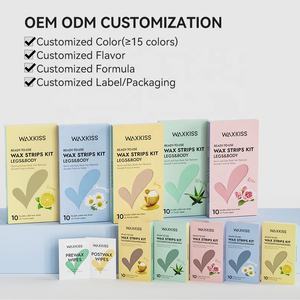 Marque privée nouvel emballage bandes de <span class=keywords><strong>cire</strong></span> dépilatoire épilation papier d'épilateur non tissé bande de <span class=keywords><strong>cire</strong></span> <span class=keywords><strong>froide</strong></span> - Product Image 4