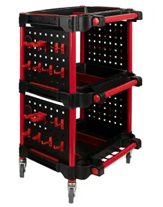 Carrello portautensili con strumenti da appendere-Organizer per Auto e Garage per progetti di Home Studio, classificare e conservare