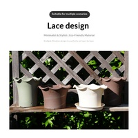 Décoration d'intérieur nordique, pots à plantes succulentes en plastique PP verni, couleur personnalisable, avec logo personnalisé, pots à fleurs, vente en gros pour le jardin