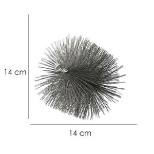 Spazzola per Pulizia Tubi in Acciaio 140 mm M12 - Product Image 2