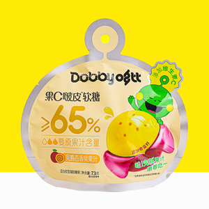 Gomitas de Jugo de Uva Verde con Probióticos Dobby, 73g, al por Mayor, con Vitamina C, Bajas en Grasa, Dulces, Suaves, Halal, en Bolsa - Product Image 4