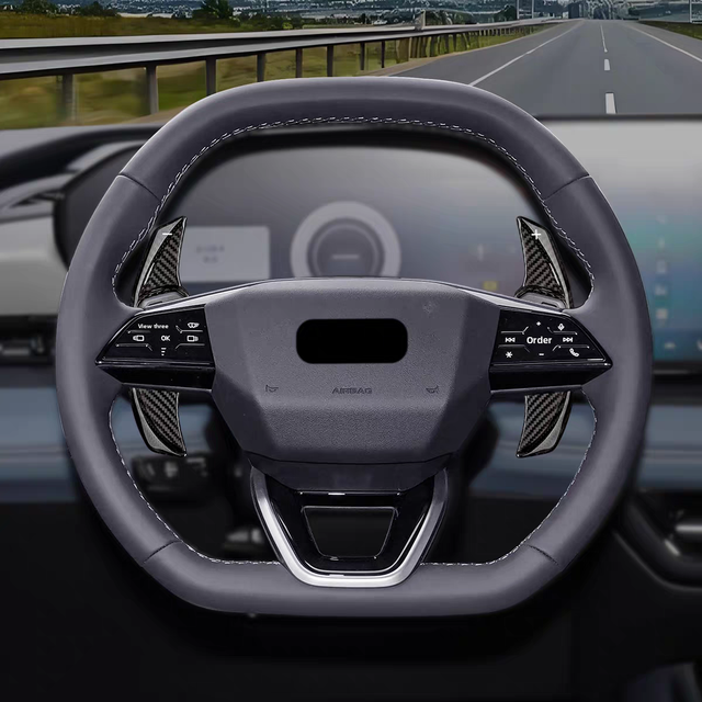 Yudi New Carbon Fiber Steering Wheel Paddle Shifters for Audi A5L A6L Q4 Q5L Q6L E-Tron Retrofit Sport Shift Extensions
