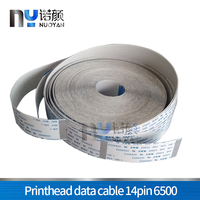 Kabel Data Datar 14 Pin 6000Mm 5200Mm Kabel Data Panjang untuk Printer Liyu Printer Inkjet untuk Dx5 Dx7 5113 Xp600 512 Kepala Cetak