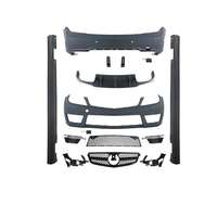 Kit carrosserie C63 pour Mercedes-Benz Classe C W204 LCI 2011-2014, mise à niveau vers un kit carrosserie complet AMG