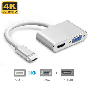 <span class=keywords><strong>Adaptador</strong></span> 4 en 1 <span class=keywords><strong>USB</strong></span> <span class=keywords><strong>C</strong></span> a <span class=keywords><strong>HDMI</strong></span> Tipo <span class=keywords><strong>C</strong></span> a <span class=keywords><strong>HDMI</strong></span> 4K, Convertidor de Audio y Video VGA USB3.0, Cargador Rápido PD de 87W para Macbook Pro, <span class=keywords><strong>Samsung</strong></span>, Huawei - Product Image 5
