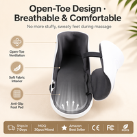 Chaussures de massage des pieds rechargeables avec technologie de vibration, de chaleur et de pression d'air pour un soulagement efficace de la douleur à la marche