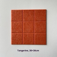 Panneaux acoustiques en feutre absorbant le son, en fibre de polyester tricotée, écologiques, 9 mm d'épaisseur, 30x30 cm, salon