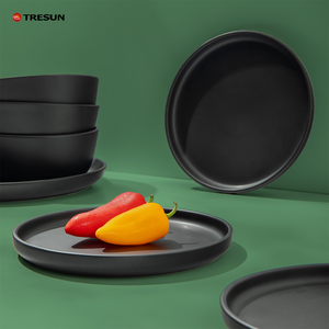 Vente directe d'usine de vaisselle en céramique 16 pièces meilleures ventes avec un design simple de haute qualité et durable-Vaisselle élégante simple - Product Image 4