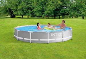 <span class=keywords><strong>INTEX</strong></span> 26710 — piscine hors sol à cadre en acier, 12 pieds X 30 pouces, prisme métallique - Product Image 2