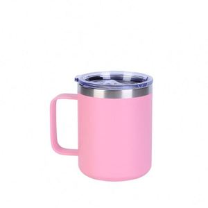 Mug de voyage isotherme de luxe en acier inoxydable 12 oz 2023 avec poignée, couvercle sécurisé pour eau bouillante et aliments, cadeau d'affaires - Product Image 4