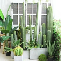 Colonne décorative presque naturelle Faux Cactus bonsaï grande plante artificielle Faux Cactus