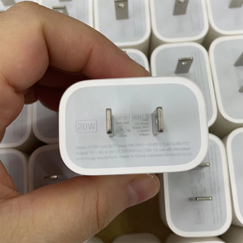 Оригинальное зарядное устройство PD для iPhone 12 зарядное устройство стандарта ЕС, США, Великобритании Plug 18 Вт Быстродействующее зарядное устройство PD Type-C для Apple 20 Вт usb-c адаптер питания