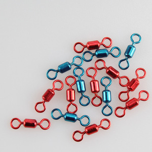 Aohu Barrel Swivel 81012 Red Colorful Figure Eight Ring Fishing Tackle Connector Eye And Eye Type - Product Image 2