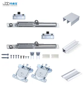 JOB Popular Classic Model Furniture Hardware Upper and Bottom Track Sliding Door Roller Damper