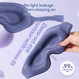 Mascherina per Occhi Ergonomica 3D Traspirante Senza Pressione per Uomini e Donne, per Riposo Notturno e Viaggi - Product Image 3