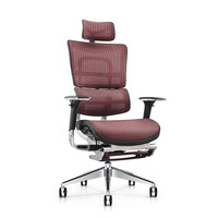 Chaise de Bureau Ergonomique JNS 801 en Maille 3D Réglable pour Mobilier Commercial, 1 Pièce, Aluminium Moderne, Vérin à Gaz Classe 4, Garantie 5 Ans en Option