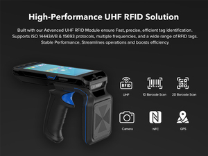 เครื่องอ่านบาร์โค้ดแบบใช้มือถือ uhf rfid เครื่องอ่านบาร์โค้ดแบบใช้มือถือ PDA พร้อมเครื่องอ่าน SDK UHF RFID ฟรี เครื่องอ่านแบบใช้มือถือ - Product Image 4