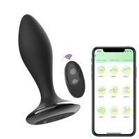 GINYA vibrierende Anal Plug Männer Anal Spielzeug mit Fernbedienung oder mit APP-Steuerung klassische und freundliche Form für Anfänger