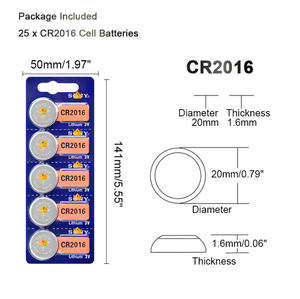 <span class=keywords><strong>Pila</strong></span> de Botón CR2032 para Báscula Electrónica, Palo Selfie, Placa Base de Computadora, <span class=keywords><strong>CR2016</strong></span>, CR2025 - Product Image 6