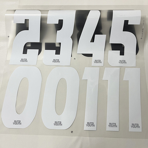 Numeri Termoadesivi Personalizzati per Maglie Sportive, Logo Calcio in Vinile, Adesivi Termotrasferibili Lavabili Senza Etichetta - Product Image 3