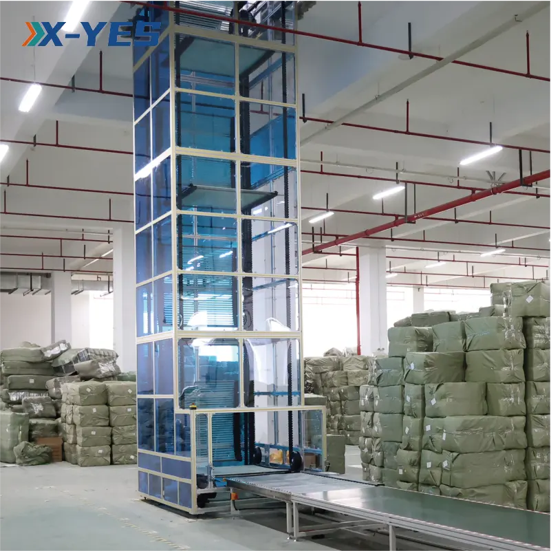 X-YES Meervloers Transportbox Continue Verticale Transportband Verticale Lift Pallet Transportband