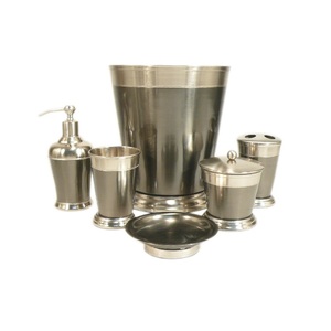 <span class=keywords><strong>Set</strong></span> di accessori per il <span class=keywords><strong>bagno</strong></span> in metallo rifinito brillante portasapone porta fazzoletti porta portasapone per lavare a mano <span class=keywords><strong>Set</strong></span> Dispenser per la casa - Product Image 5