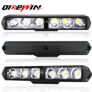 ไฟสปอร์ตไลท์มอเตอร์ไซค์ Qideguan แบบ LED 6 เม็ด แถบแสงเชิงเส้น 12V กันน้ำระดับ IP67 สำหรับระบบไฟรถยนต์ไฟฟ้า - Product Image 2