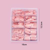 Ongles à presser de qualité supérieure, les plus populaires, 240 pièces, ongles artificiels ronds, vente en gros de capsules d'ongles à presser