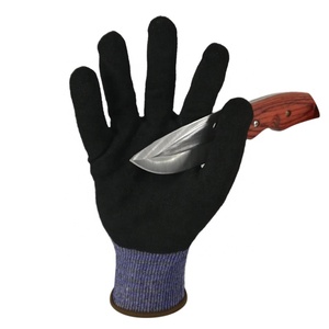 de nivel 5 caucho de nitrilo-butadieno Examen de antideslizante resistente al corte guantes para el almacén desventajas - Product Image 1